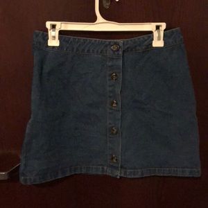 Mini Jean Skirt
